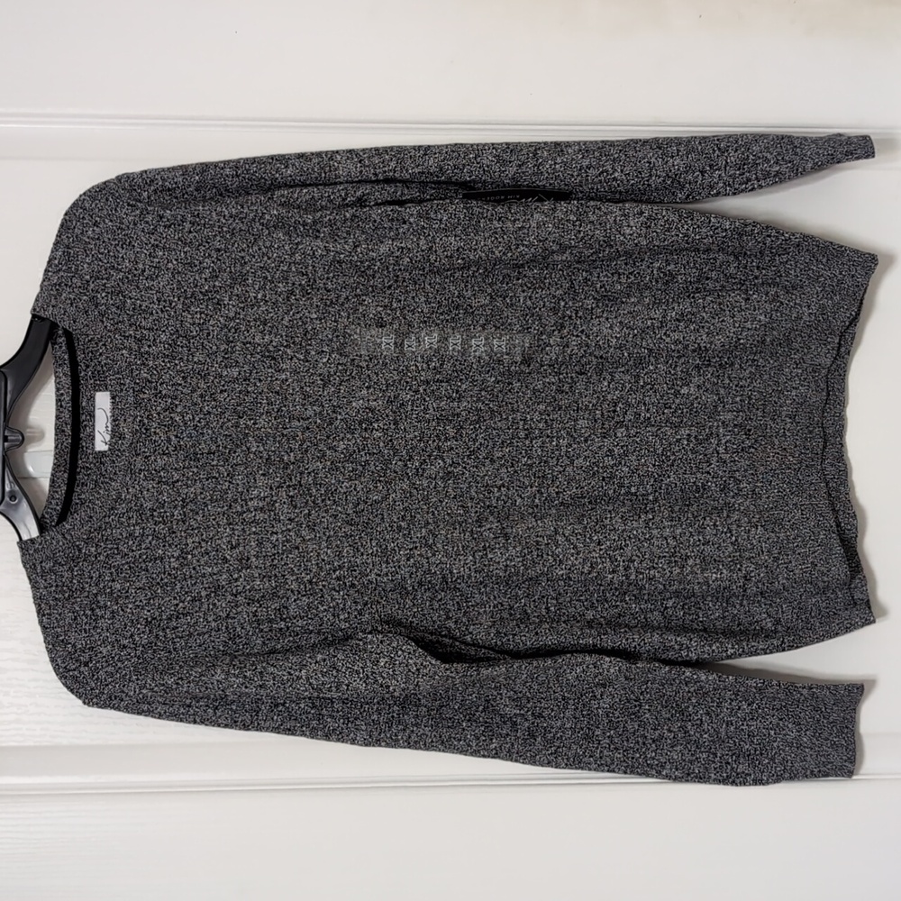 Kim Rogers Black/White Crewneck Long sleeve Sweater. Size XL. NWT $40
